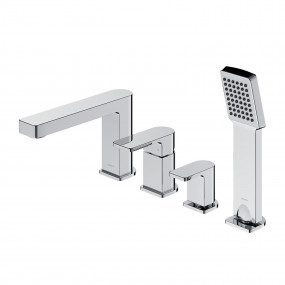 Omnires Baretti Bateria Wannowa 4-Otworowa, chrom - 851962_O1