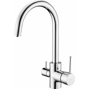 Deante chrom bateria zlewozmywakowa z wylewką "u" z podłączeniem do filtra wody - 832598_O1