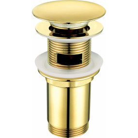 Deante click - clack okrągły gold, z tuleją, umywalkowy sierpień - 832897_O1