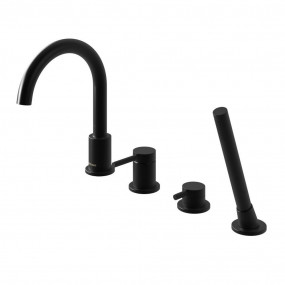 Kohlman Axel Black Bateria wannowa 4-otworowa czarny mat - 831951_O1