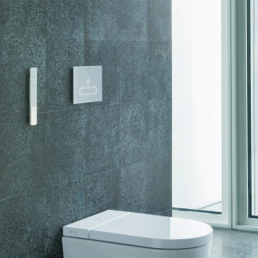 Duravit DuraSystem Przycisk uruchamiający A2, do WC, szkło białe - 795043_O1