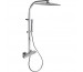Tres Cuadro-Tres kompletny zestaw prysznicowy natynkowy termostatyczny deszczownica 300x300 mm chrom - 5445_O1