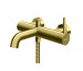 Kohlman Axel Brushed Gold Bateria wannowo-prysznicowa natynkowa