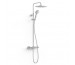 Tres Loft Zestaw prysznicowy natynkowy z deszczownicą 30 cm Chrom - 862627_O1