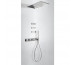 Tres Block System kompletny zestaw prysznicowy podtynkowy termostatyczny 4-drożny deszczownica 280x550 mm chrom - 525138_O1