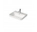 Duravit Happy D. 2 Umywalka nablatowa z otworem na baterię, szlifowana, tył nieszkliwiony 60x46 biała Wonder Gliss - 793427_O1