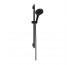 Hansgrohe Rainfinity Zestaw prysznicowy 130 3jet EcoSmart z drążkiem S Puro 65 cm PushSlider i tekstylnym wężem prysznicowym Designflex 160 cm Czarny Matowy - 895811_O1