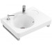 Villeroy & Boch Joyce Umywalka mała meblowa z otworem pod armaturę i dozownik mydła 650 x 490 mm, z powierzchnią na appsy, Star White Ceramicplus - O4