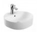 Geberit VariForm umywalka stawiana na blat okrągła 45cm z otworem na baterię wysokość 15,8 cm - 880936_O1