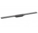 Hansgrohe RainDrain Flex el. zewn. odpływu 90 cm do przycięcia podłogowy czarny chrom szczotkowany - 828927_O1