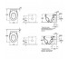 Villeroy & Boch Aveo miska WC stojąca lejowa, 410 x 560 mm, odplyw poziomy, do montazu blisko sciany, Star White Ceramicplus - T1