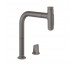 Hansgrohe Metris Select M71 2-otworowa bateria kuchenna jednouchwytowa, z w/w i sBox czarny chrom szczotkowany - 819278_O1