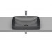 Roca Inspira Square umywalka 550x370 h75 fineceramic onyx