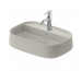Duravit Zencha umywalka nablatowa 55x39 cm owalna z otworem na baterię szlifowana szary półmat