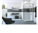 HUPPE Classics 2 EasyEntry 1/2 kabiny-prawe drzwi suwane 90 cm 2-częściowe srebrny matowy - 751501_O1