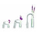 Grohe Eurosmart Zestaw baterii umywalkowa prysznicowa (33265002+33555002+27598001) chrom - 540530_O6