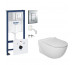 Grohe Roca Meridian-N Zestaw Stelaż podtynkowy z miska WC wisząca i deską wolnoopadającą, 7w1 (38827000 + A34H240000) - 522574_O1