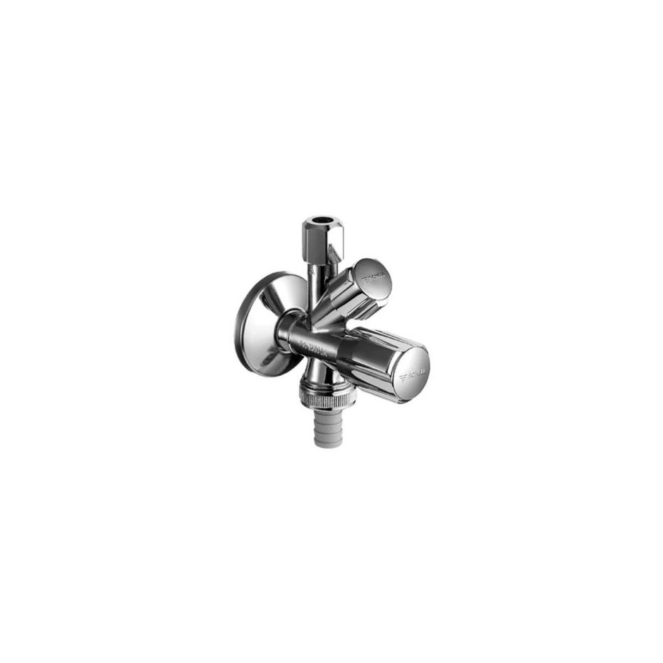 Schell Kombinowany zawor kątowy comfort 3/8` chrom - 163946_O1