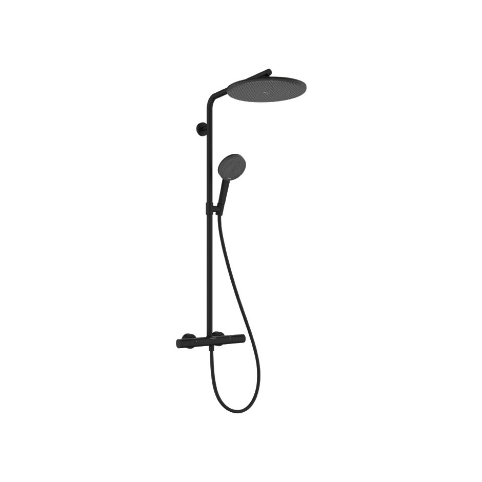 Hansgrohe Raindance Alive S Puro Komplet prysznicowy 300 1jet z term. Ecostat Element Czarny Matowy