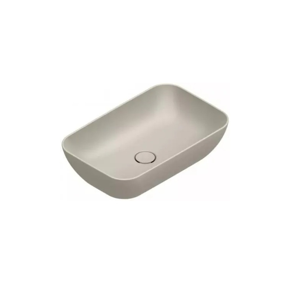 GREEN COUNTERTOP WASHBASIN 50x36 h15 Satin Sabbia