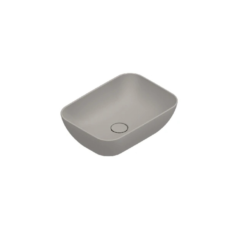 GREEN COUNTERTOP WASHBASIN 50x36 h15 Satin Tortora