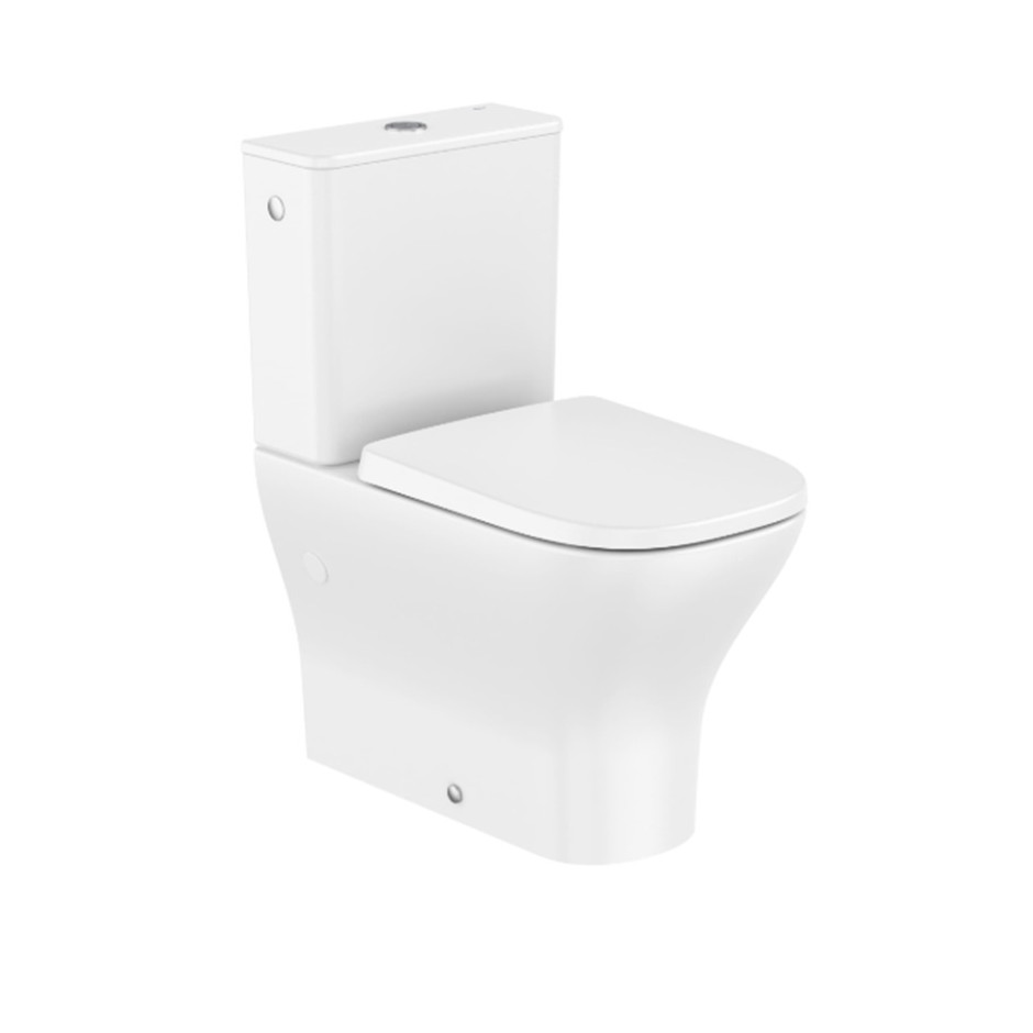 Roca Optica Miska Wc Do Kompaktu Rimless Vortex 63 cm Wersja O/Podwójny