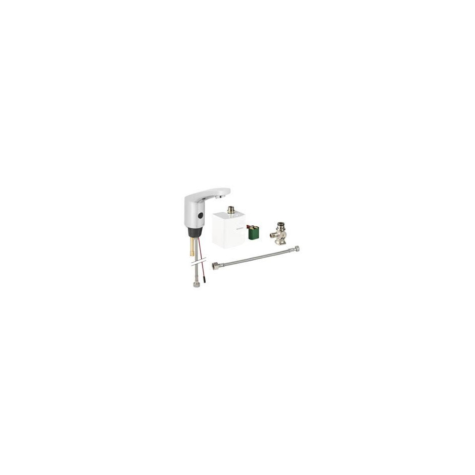 Geberit HyTronic elektroniczna bateria umywalkowa Typ 185 z mieszaczem zewnętrznym, zasilanie generatorowe, chrom - 461258_O1