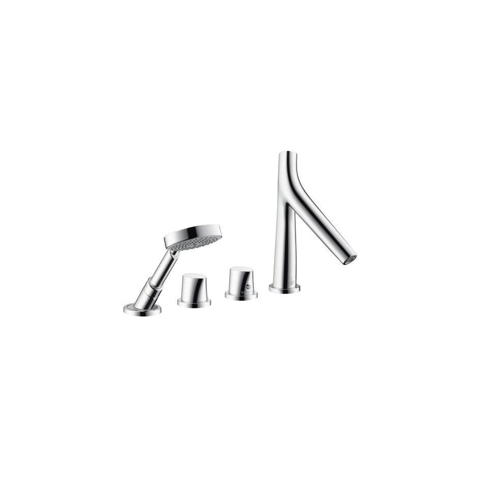 Axor Starck Organic bateria wannowa 4-otworowa z termostatem do montażu na cokole z płytek, DN15 - 464969_O1
