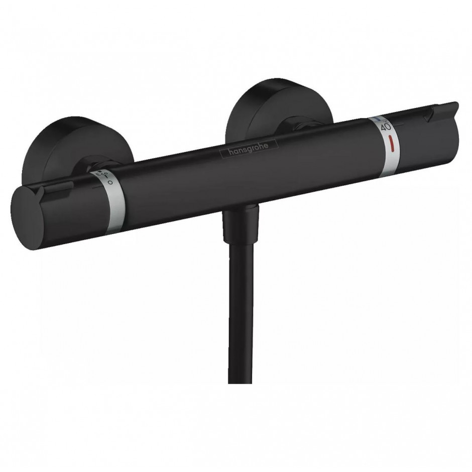 Hansgrohe Ecostat Bateria prysznicowa termostatyczna ścienna Czarny matowy - 818059_O1