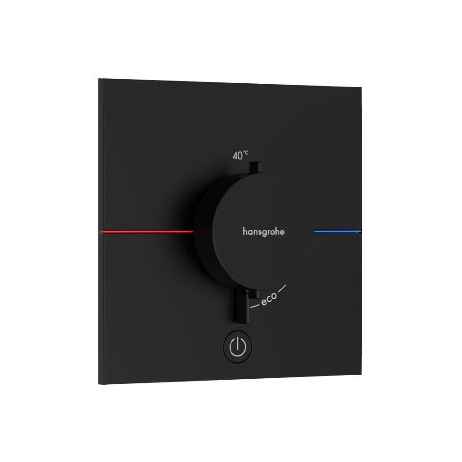Hansgrohe ShowerSelect Comfort E Bateria termostatyczna, podtynkowa do 1 odbiornika z dodatkowym wyjściem Czarny Matowy - 896109_O1
