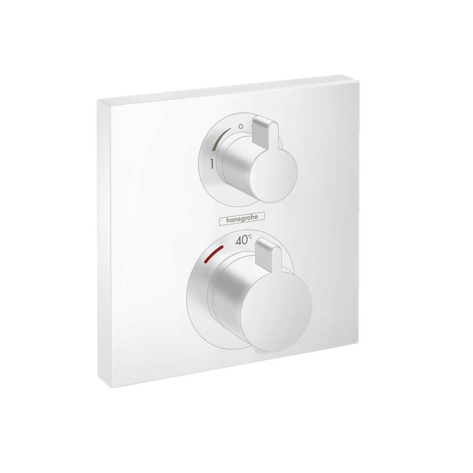 Hansgrohe Ecostat Square Bateria termostatyczna do 2 odbiorników, element zewnętrzny biały matowy - 819026_O1