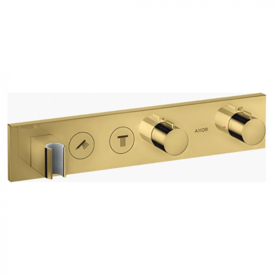 Axor ShowerSolutions Bateria prysznicowa podtynkowa termostatyczna złoty optyczny połysk - 826037_O1