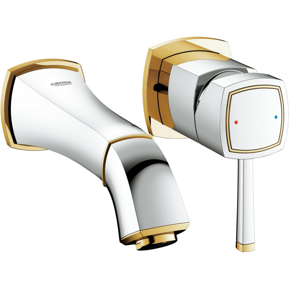Grohe Grandera bateria umywalkowa podtynkowa 2-otw. S chrom/zloty - 463472_O1