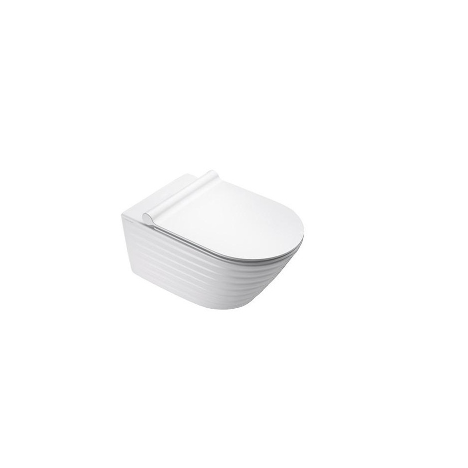Catalano Classy 55 Miska Wc wisząca NewFlush 35x55 +śruby mocujące (5KFST00) biała mat - 786680_O1