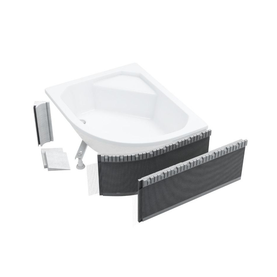 Schedpol Obudowa uniwersalna do brodzików półokrągłych i kwadratowych 160x36 - 767191_O1