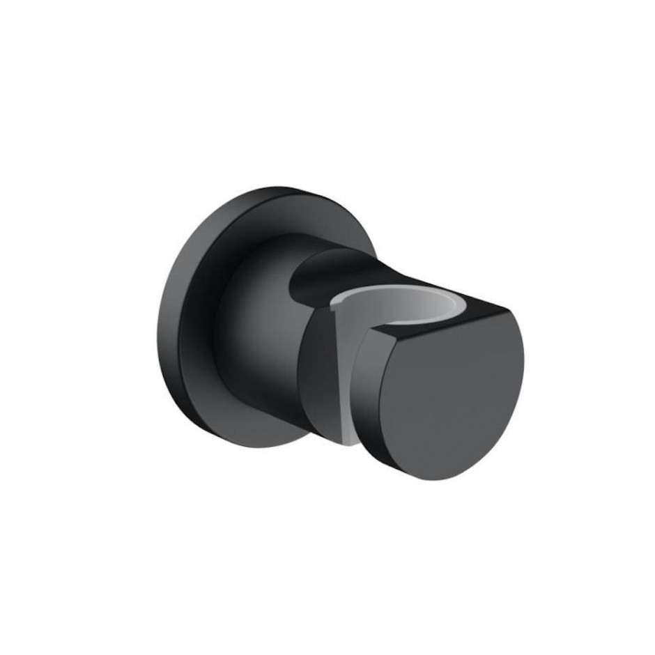 KLUDI NOVA FONTE Puristic ścienny uchwyt natryskowy, czarny mat - 839373_O1
