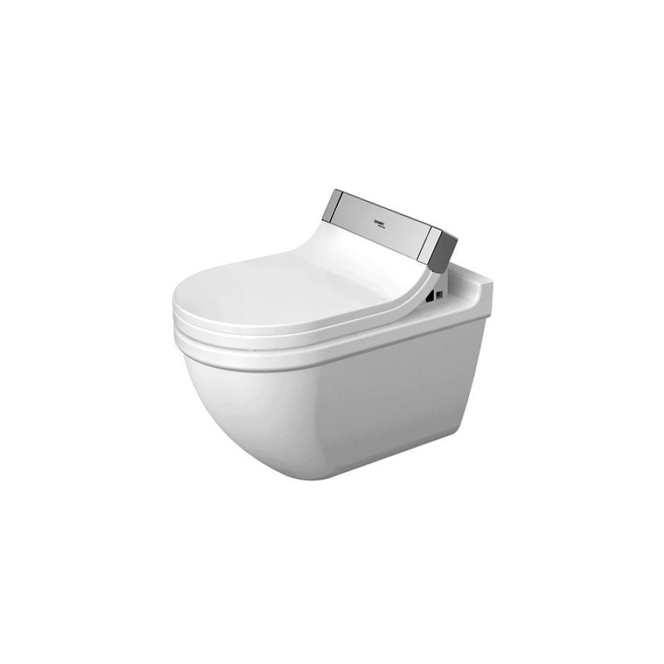Duravit Starck 3 Miska lejowa WC wisząca biała WonderGliss - 418820_O1