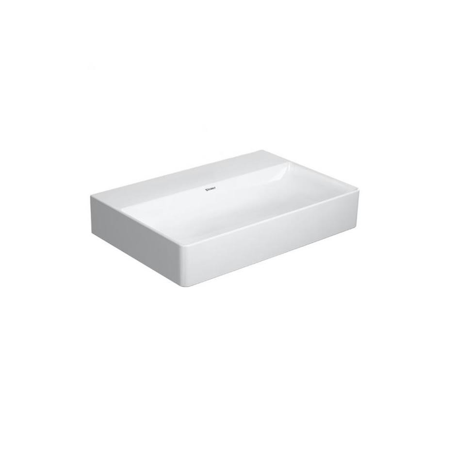 DURAVIT DURASQUARE Umywalka Compakt szlifowana bez przelewu bez otworu na bat./z powłoką - 793482_O1