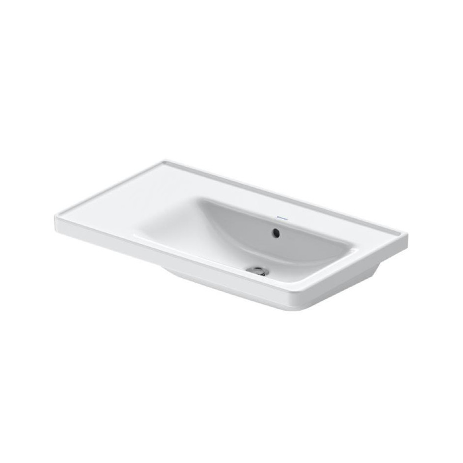 Duravit D-Neo Umywalka meblowa asymetryczna prawa 80x48 cm biały - 829702_O1
