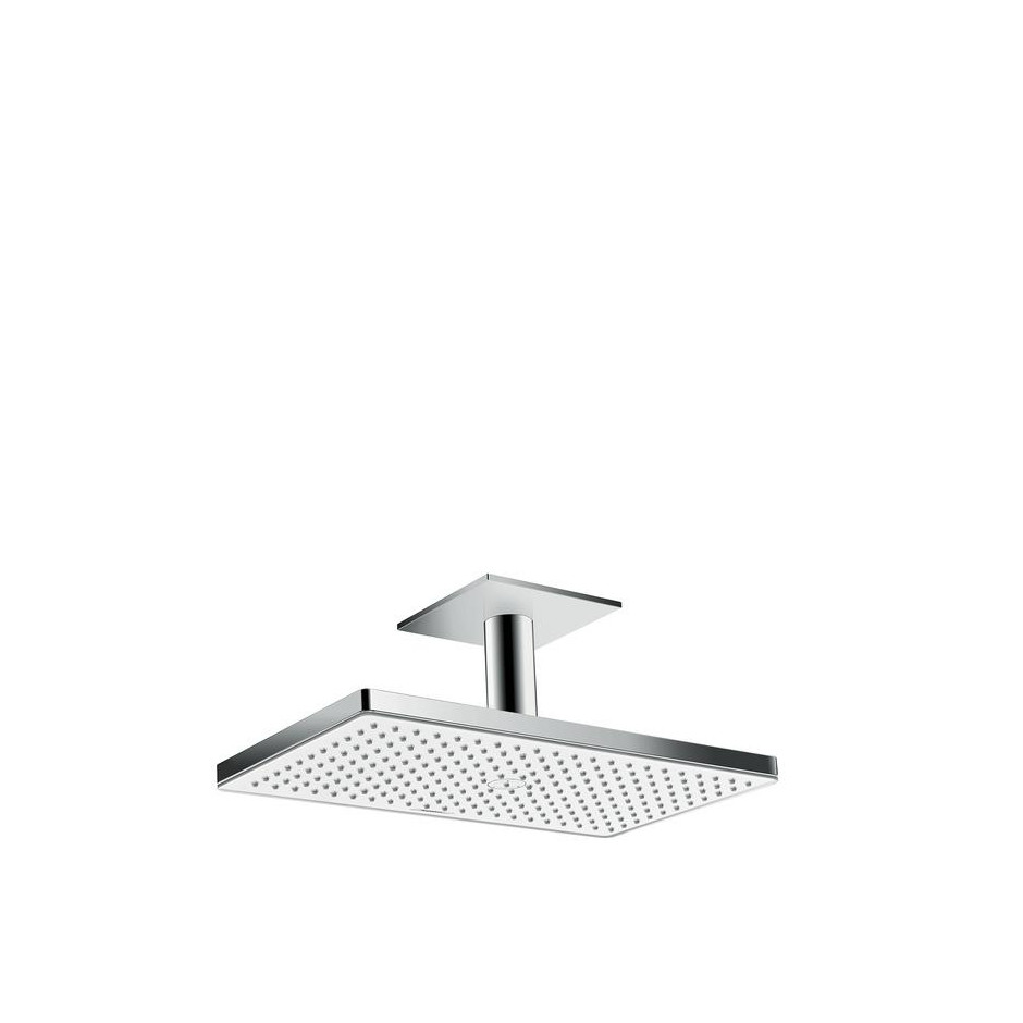 Hansgrohe Rainmaker deszczownica Rainmaker Select 460x270 mm 1jet zprzyłączem sufitowym 100 mm, EcoSmart 9 l/min, biały/chrom - 572550_O1