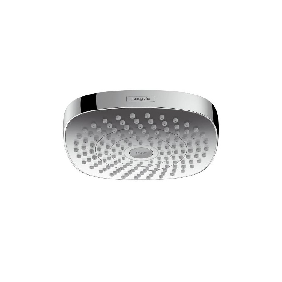 Hansgrohe deszczownica Croma Select E 180 2jet, EcoSmart 9 l/min, DN15, biały/chrom - 508190_O1