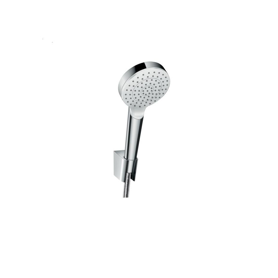 Hansgrohe Zestaw prysznicowy Crometta 1jet/Porter 1,25 m, EcoSmart 9 l/min, biały/chrom - 689000_O1