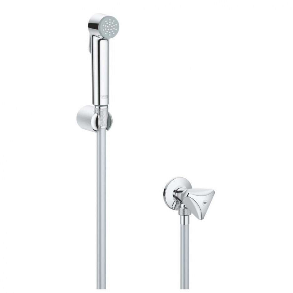 Grohe Tempesta-F Trigger Spray 30 Zestaw bidetta z uchwytem ściennym i zaworem kątowym chrom - 751416_O1