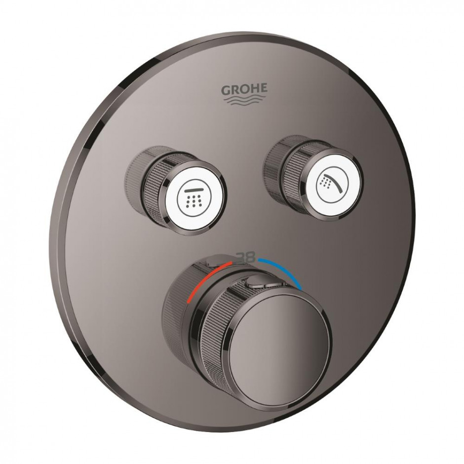Grohe Grohtherm SmartControl Bateria wannowo-prysznicowa podtynkowa termostatyczna hard graphite - 798219_O1