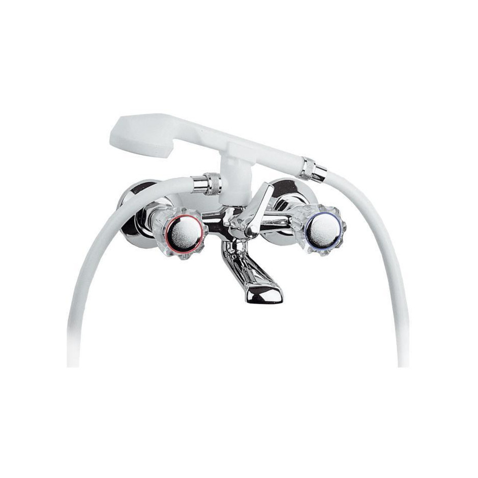 KFA Standard bateria wannowa ścienna z wężem i słuchawką - 629421_O1