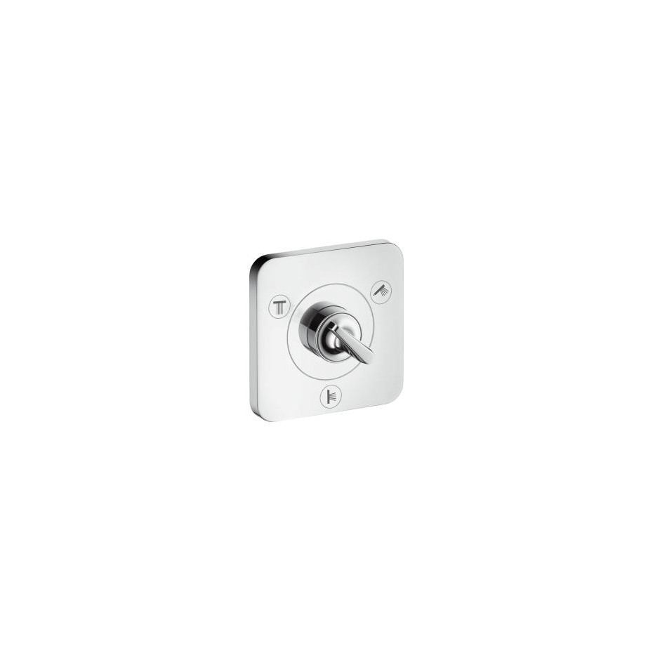 Axor Citterio E Trio/Quattro element zewnętrzny, Zawór przełączający podtynkowy 12x12, Chrom - 508063_O1