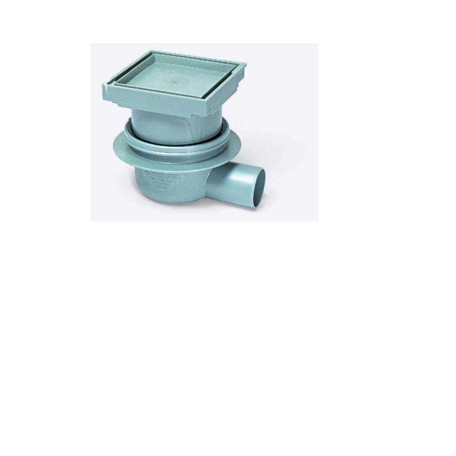 Kessel System 100 Wpust łazienkowy DN 70 z pokrywą pod płytkę 10x10cm - 389808_O1