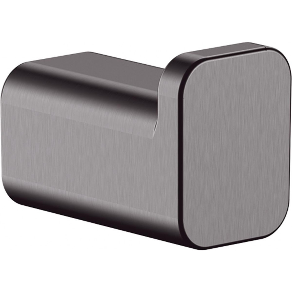 Hansgrohe AddStoris Wieszak na ręcznik pojedynczy czarny chrom szczotkowany - 828717_O1