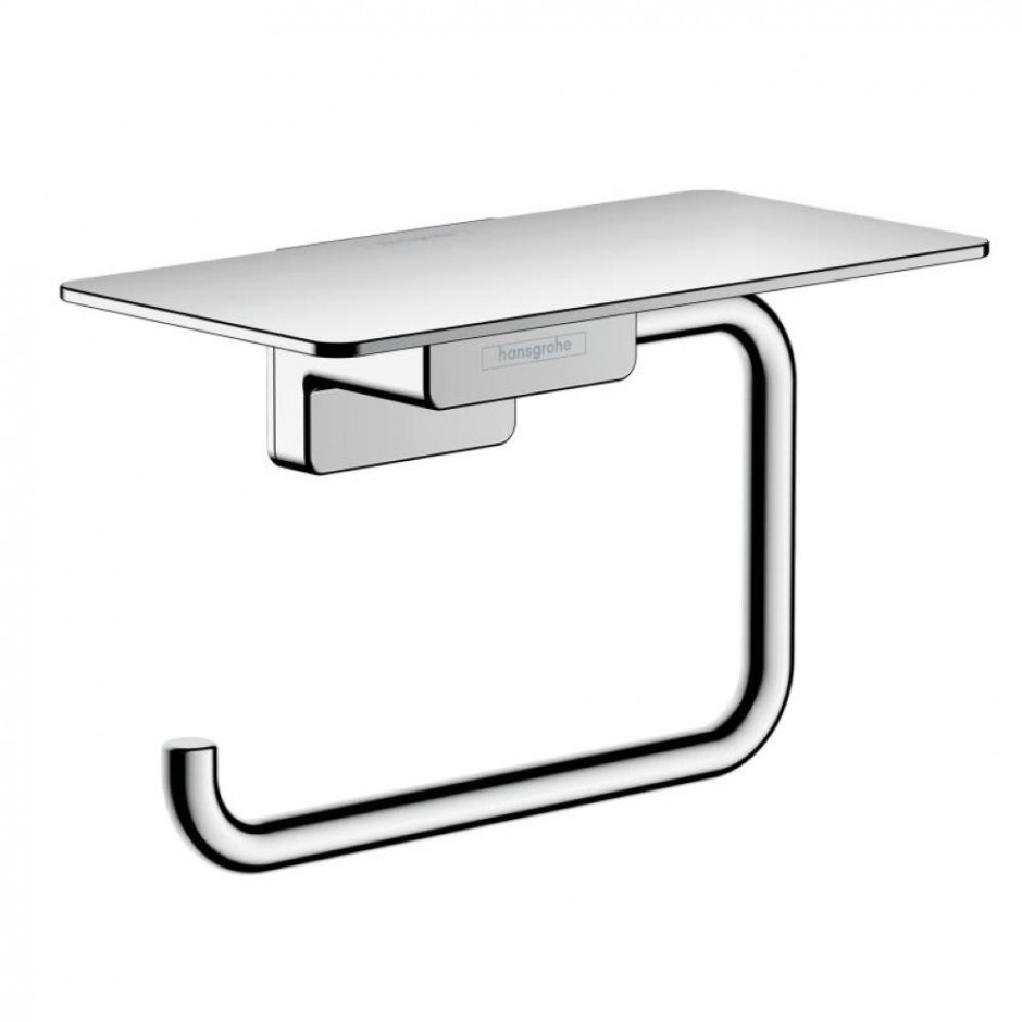 Hansgrohe AddStoris Uchwyt na papier toaletowy z półką chrom - 828817_O1