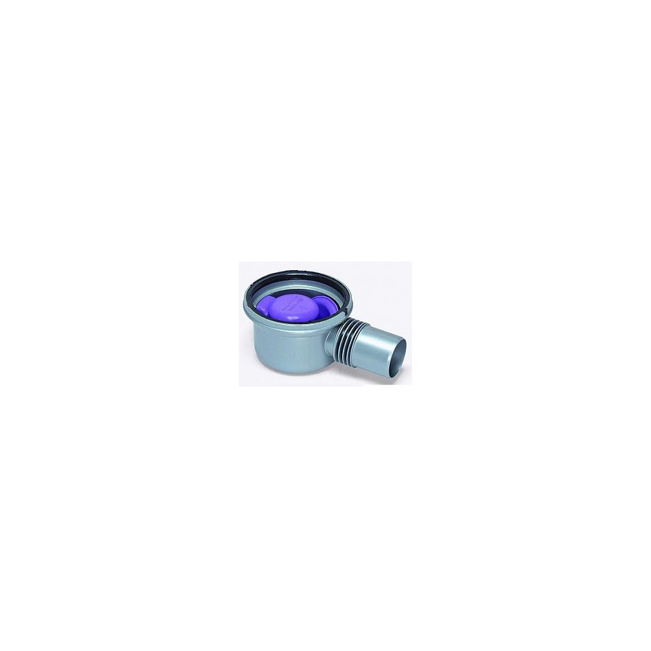 Kessel System 100 Korpus wpustu łazienkowego Superflat, odpływ boczny DN50 - 389646_O1